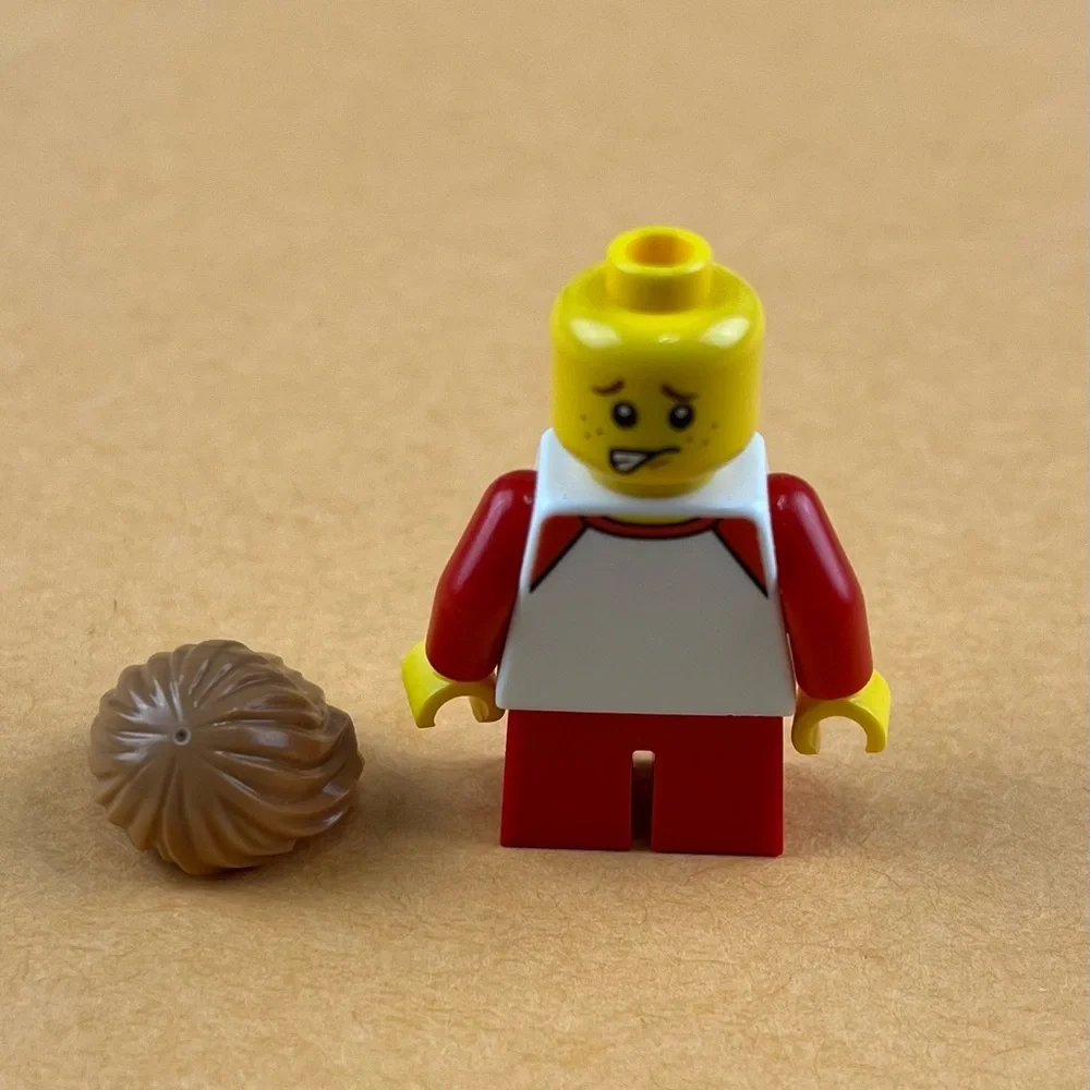 LEGO Minifigure Boy Kid in Benny Classic Space Shirt twn397 2”